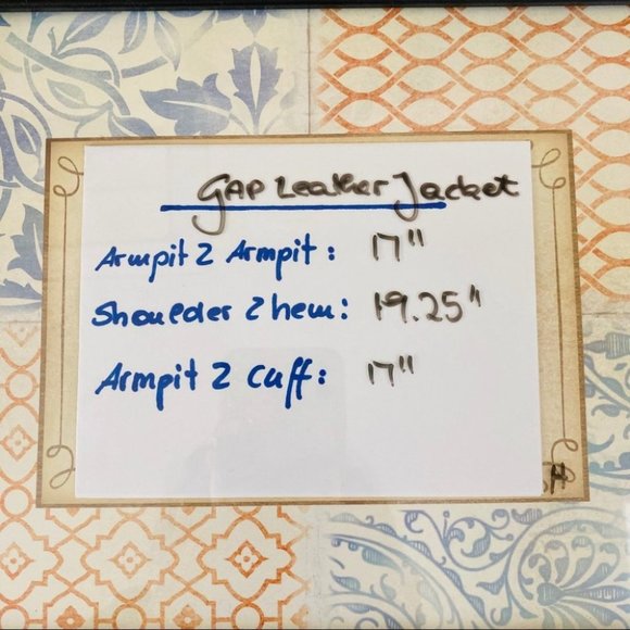 GAP Vintage 90s Mustard Tan Genuine Leather Jacket - Picture 8 of 8